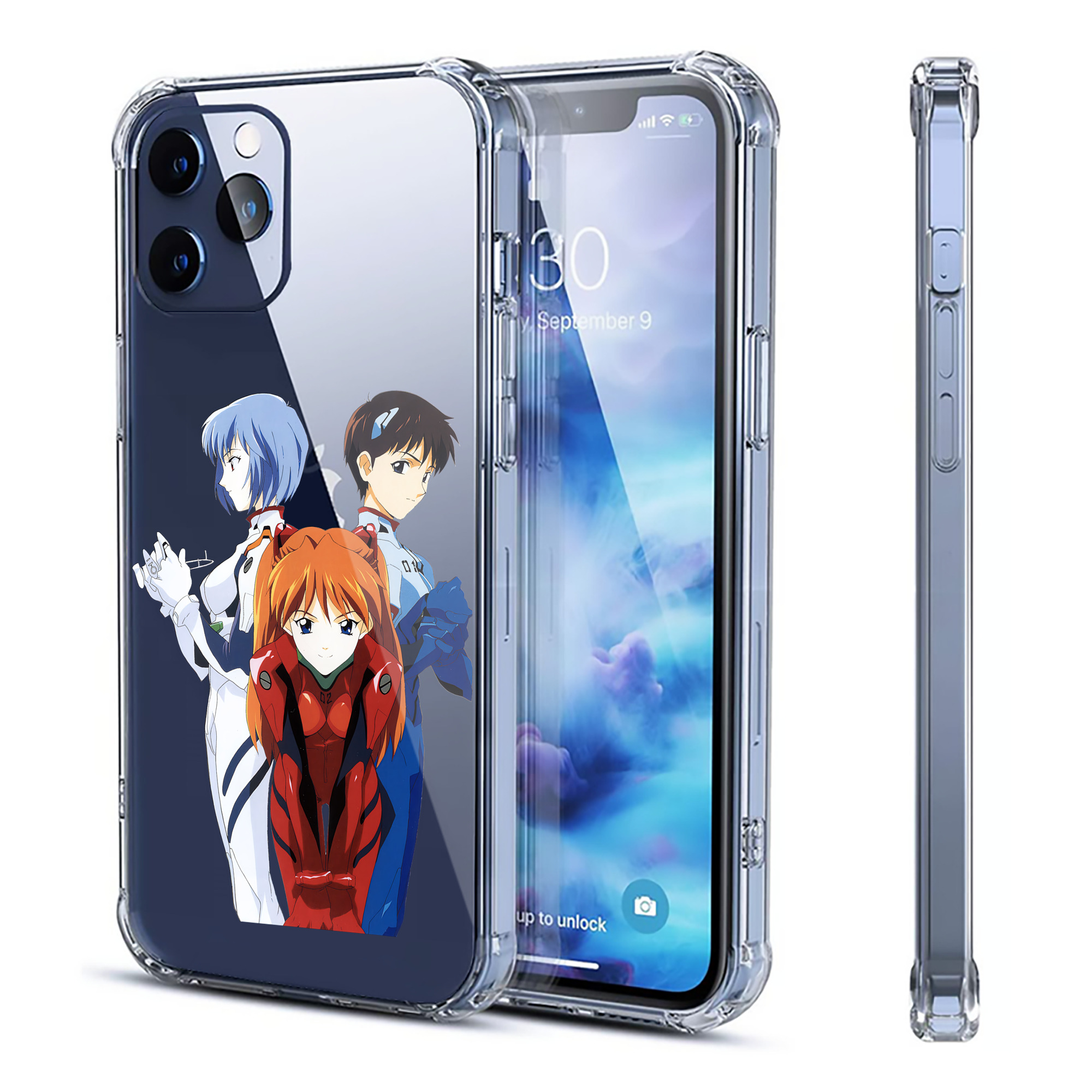 （画像用） EVA 新世紀エヴァンゲリオン 【iPhone 12シリーズ対応】透明スマホケース（クリアソフトケース）